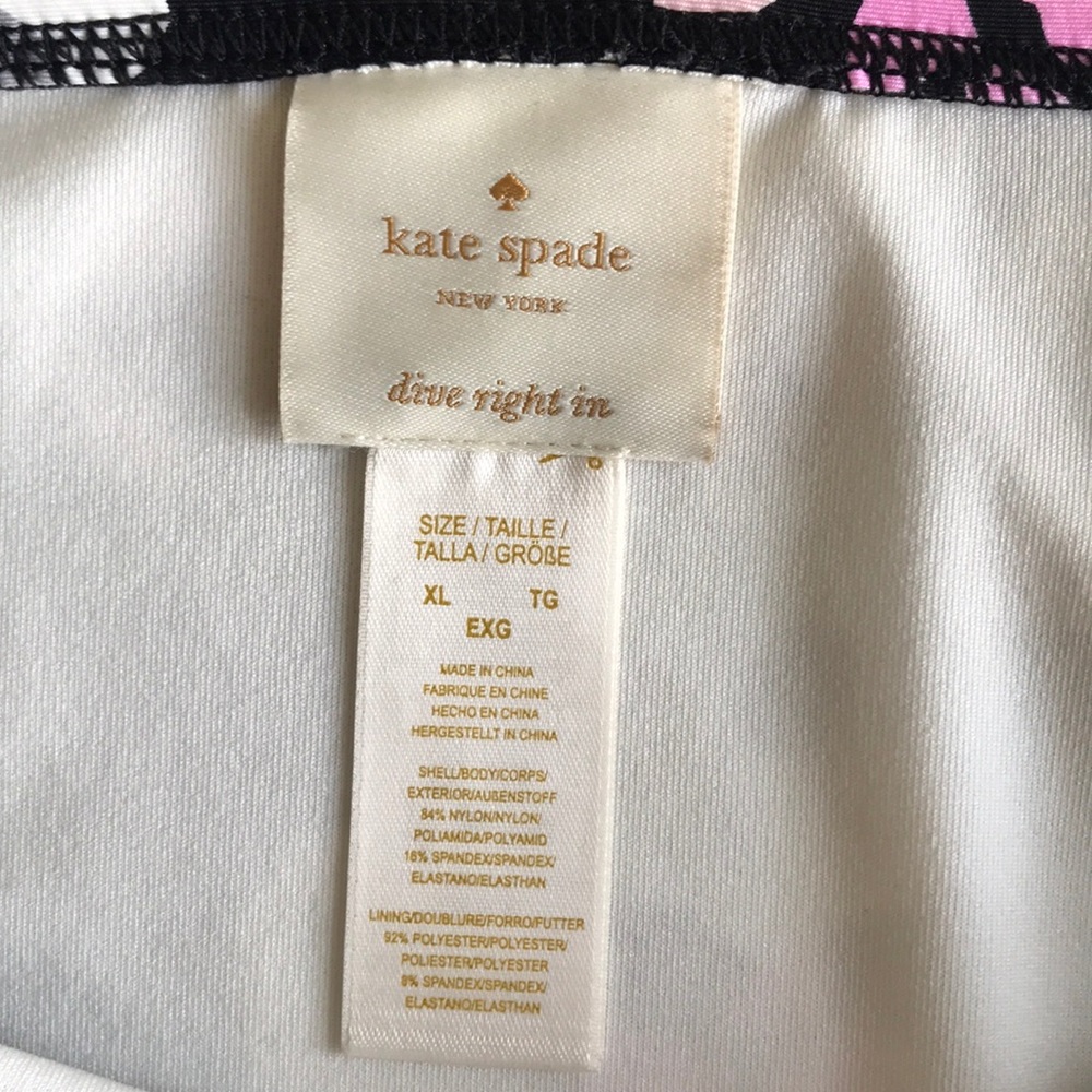 NWT Kate Spade Black Floral-Print Bikini Bottom XL - Picture 10 of 11